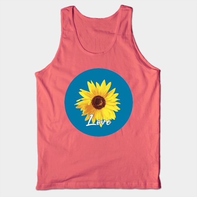 Sunflower Lover Tank Top by lightbulbmcoc